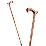 Wooden Derby Cane Walking Stick Natural Solid Derby Wooden Walking Sticks For Men With Ferrule, Handmade Wood Cane (93cm) 36.6" Heigh, Disability Aids Walking Sticks Uk, Mobility Aids Walking Sticks