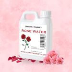 Harry Harvey Rose Water 1 Litre (1000ml) | suitable for Face, Hair & Skin | Rose Water Toner & | Edible for Cooking, Drinks & Bulk Skincare