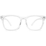 MAGIMODAC Blue Light Blocking Glasses Reading Glasses Lightweight Frame Eyeglasses 1.0 1.25 1.5 1.75 2.0 2.25 2.5 2.75 3.0 3.5 4.0 Unisex for Women and Men and Aged (Transparent, 3.5)