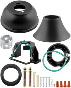 Sloped Ceiling Fan Adapter Fit for Ceilings with Inclination of Up to 42 Degrees for Extension Pole with Diameter of 1 Inch