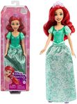 Mattel Disney Princess Dolls, Ariel Posable Fashion Doll with Sparkling Clothing and Accessories, Disney Movie Toys, HLW10