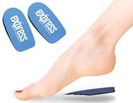 Express Orthopaedic® - Medically Approved Adjustable Heel Raise Shoe Inserts - Offers 15-3mm Heel Lift - 2 Units (MID Density/Blue, MED - Shoe:(UK) 6-9 / (EU) 38-42)