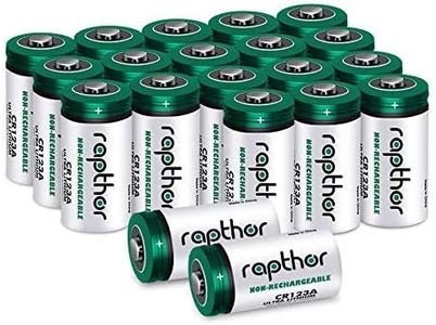 rapthor 1650mAh Pacco batteria al litio 3V CR123A / CR123 / 123A / CR17345 da 20 per fotocamera Arlo Polaroid torcia alta capacità con protezione PTC [non ricaricabile]