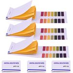 6 Packs of PH Test Strips, 480 Pieces PH Strips Tester Litmus Paper ph Test Strips Litmus Paper Saliva ph Test Strips for Water Soil Drinks Vinegar Saliva Urine Cosmetic Solutions Soap hydroponics