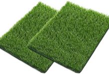 SSRIVER 38 x 50 cm Artificial Grass for Dog, Dog Grass Suitable for Indoor/Outdoor Dog Potty Training, Fake Grass Pad for Dog are Easy to Use and Clean, Dog Turf Grass Reusable（2 PCS