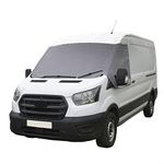 UK Custom Covers Ford Transit Van MK8/MK9 Windscreen Cover - Windscreen Frost Protector/Van Screen Cover Winter and Frostblocker Fits 2014 On RS, Tipper, Leader and Trail (Grey, Plain)