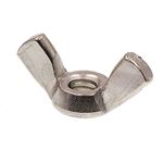 Prime-Line 9076415 Wing Nuts, Cold-Forged, 10-24, Grade 18-8 Stainless Steel, 25-Pack