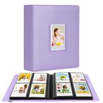 288 Vertical Photos for Instax Mini Photo Album, Front Window, For Polaroid Book Album 2x3 For Fujifilm Instax Mini 12 11 9 8 40 Film, Polaroid 300, HP Sprocket, K-pop Photocards (Purple)