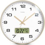 TIMESS Wall Clock, 10" Dial Non-Tic