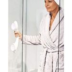 TronicXL Bathroom Vacuum Rod - 40 cm, White, Without Drilling & Screws