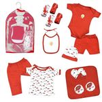 Vparents Baby Gift Box Pack of 13|Baby Care Products Gift Box | Newborn Baby Essentials | New Born Baby Gifts | Baby Shower Gift | Honey Punch (Red) 110145