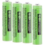 OSIM 4Pack BK-40AAABU Ni-MH AAA Rechargeable Batteries 1.2V AAA Ni-MH Rechargeable Batteries 400mah for Cordless Phones, Remote Controls, Electronics