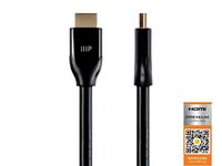 Monoprice Certified Premium HDMI Cable - Black - 30 Feet | 4K@60Hz, HDR, 18Gbps, 24AWG, YUV 4:4:4