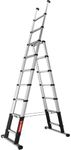 Telesteps 72430 Telescopic Ladder 3 m Made in Sweden - Step Depth 80 mm - Working Height 3.8 m - Closed Height 0.8 m - Width 0.75 m - Weight 19.2