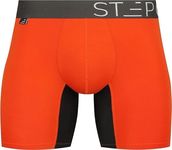 STEP ONE | Mens Bamboo Boxer Brief (Longer) | Anti Chafe, Moisture Wicking Underwear for Men | Butter Nuts | 3XL