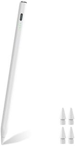 Stylus Pen for iPad Apple 2018-2023, 13 Mins Fully Charged, iPad Pencil Compatible with iPad/iPad Pro/iPad Air/iPad Mini, Palm Rejection, Magnetic, Sensitive