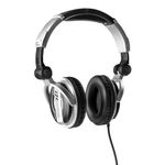 DJ Headphones PH510 Silver Extra Bass Stereo Headband with Adaptor & Pouch Hifi