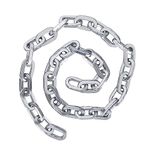 OKG Heavy Duty Security Chain, 3.9ft x 5/16" Thick Outdoor Gate Chain, Cut Proof Chain Made of Hardened Alloy Steel Chain, Ideal for Fence Gates, Bicycles, Moped, Trailers, Generator, etc