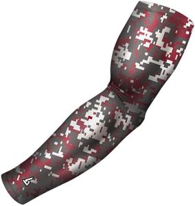 B-Driven Sports Premium Pro-Fit Compression Arm Sleeve for Men & Women - For Sports Protection - Single, Digital Designs