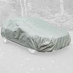 UKB4C Large Car Cover Water Resistant Breathable Rain UV Sun All Weather Protection for Indoor Outdoor Use