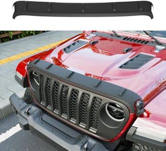 powoq Hood Deflector Compatible with 2020-2025 Jeep Gladiator JT Hood Protector Wrangler JL Shield TPE Deflector Replacement for 2020-2025 Jeep Gladiator JT Accessories