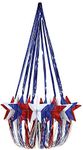 Beistle 54753-RWB Star Chandelier, 35" (Red/White/Blue)