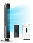 Dreo 42'' Pilot Pro Tower Fan with Remote, 25 DB Quiet DC Portable Bladeless Fan, 90° Oscillating,12H Timer, 9 Speeds,4 Modes, LED Display with Touch Control, Floor Fans for Bedroom Home Office