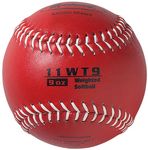 Markwort Color Coded Weighted 11-Inch Softball (9-Ounce, Red)