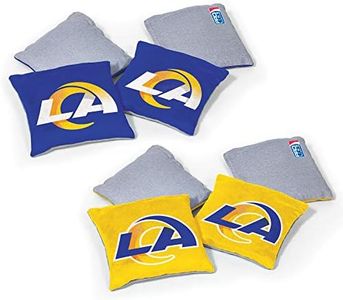 Wild Sports NFL Los Angeles Rams 8pk Dual Sided Bean Bags, Team Color