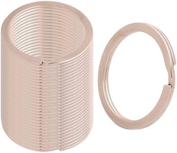30 Pcs Flat Key Rings - 1.18” (30mm) Split Rings for Keys, DIY Crafts, Jewelry Making, Dog Tags - Silver