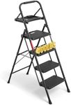 BONTEC 4-Step Ladder, 400lbs Max Lo