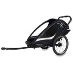 Hamax Breeze Twin Child Bike Trailer: Navy/Cream Twin
