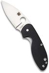 Spyderco Efficient Value Knife with 2.98" Stainless Steel Drop-Point Blade and Durable Black G-10 Handle - PlainEdge - C216GP