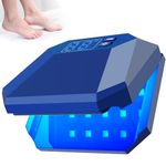 Nail Fungus Cleaning Device for Multiple fingers 905nm Infrared Light + 470nm Blue Light Highly Effective Treatment for Home Use Treat and effectively prevent (Navy)