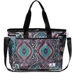 Women Weekender Overnight Travel Shoulder Bag Overnight Carry-on Duffel Gym Tote Luggage, Multicolor, Contemporary