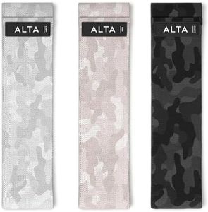 ALTA Booty Bands for Women - Premium Non-Slip Fabric Resistance Bands for Working Out - Cloth Resistance Bands for Legs, Fabric Exercise Bands, Leg Bands for Working Out Women, Looped Hip Bands Set