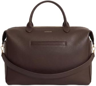 MINKARS Modern Diaper Bag (Maple) - Vegan Leather Hospital Bag