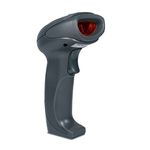 iBall WBS-650MV 2.4GHZ Wireless High-Speed 1D Barcode Scanner Reader, Plug-and-Play, High-Capacity Rechargeable Battery, Grey