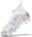 Enudet Boy Soccer Cleats Big Kids Soccer Shoes Professional Soccer Cleats Shoes,Unisex Soccer Sneakers for Little Kids Athletic 12 Little Kid