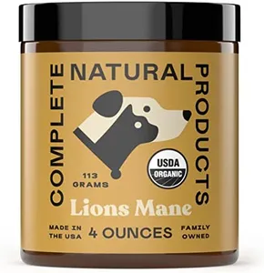 Complete Natural Products Organic Lion's Mane Mushroom for Pets - 4oz - Pure Organic Lion's Mane Mushroom