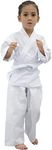 FLKKY Karate Uniform for Kids Adults Students with Belt Lightweight Student Karate Gi Sets Martial Arts Sports Karate suit, White, 2