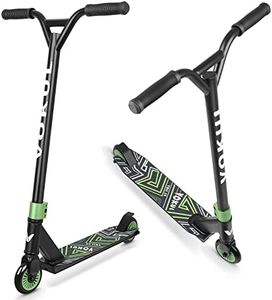 VOKUL S2 Pro Scooters for Kids Age 6-12 | Colorful Stunt Scooter for Beginners Teens | Trick Scooter for BMX Freestyle Tricks (Green)