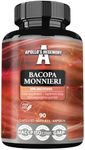 Bacopa Monnieri Extract 500mg, High Strength Brahmi Extract (50% Bacosides), 90 Vegan Capsules, 3 Months Supply, Herbal Supplements for Enhanced Mental Clarity and Focus by Apollo's Hegemony