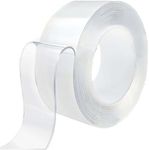 VEESA Nano Double Sided Tape - Heavy Duty Acrylic Adhesive, Removable & No Residue, Multipurpose Mounting Tape for Home, Office, Car - Strong Waterproof Nano Technology Tape for Daily Use (9.85 Feet)