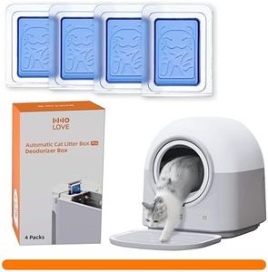 Self-Cleaning Litter Box Automatic Electronic Hands-Free Smart Robot self Cleaning Litter Box - Large 60L Capacity, Safe Anti-Pinch, Odor Control,for Multiple Cats (Deodorant)