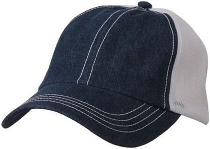 MG Low Profile Structured Trucker Cap (One Size, Denim)