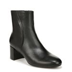 Naturalizer Women's River Heeled Ankle Bootie Boot, Black Leather, 11