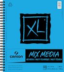 Canson XL Series Mix Media Pad, 11"X14" Side Wire