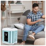 FXNFXLA 600/900ml/min Medical-Grade Hydrogen Inhaler Machine – PEM Tech, 99.99% Ultra-Pure H2, Hydrogen Therapy Machine, Portable H2 Machine, for Clinics Blue 600ml/min