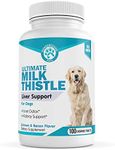 Wanderfound Pets Milk Thistle for Dogs – Tasty Salmon & Bacon Flavored Natural Liver Support for Pets – Kidney Cleanse Detox & Repair Formula Manufactured in The USA – 100 Chewable Tablets